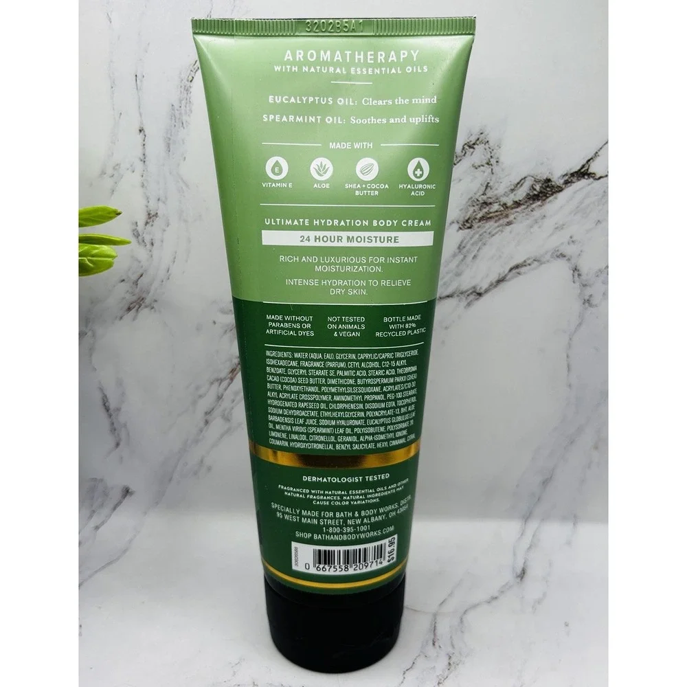 Bath & Body Works Aromatherapy Eucalyptus Spearmint Stress Relief Body Cream